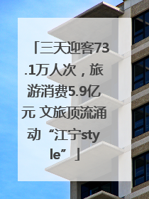 三天迎客73.1万人次，旅游消费5.9亿元 文旅顶流涌动“江宁style”
